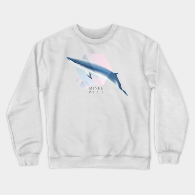 Minke Whale - Beautifully Styled Oceanic Mammal Crewneck Sweatshirt by DesignFury